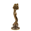 Art Deco style bronze sculpture of a scarf dancer