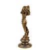 Bronzen Art Deco stijl sculptuur van een sjaal danseres