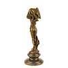 Bronzen Art Deco stijl sculptuur van een sjaal danseres