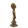 Bronzen Art Deco stijl sculptuur van een sjaal danseres