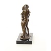 Erotic bronze sculpture of two male nudes