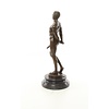 Erotic bronze sculpture of a standing male nude