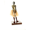 A Cold-painted bronze sculpture of the little dancer by Degas