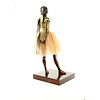 A Cold-painted bronze sculpture of the little dancer by Degas