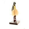 A Cold-painted bronze sculpture of the little dancer by Degas