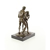 Bronze sculpture of a lovemaking couple