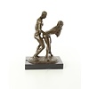 Bronze sculpture of a lovemaking couple