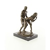 Bronze sculpture of a lovemaking couple