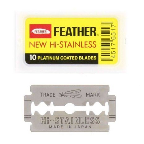 Feather Double Edge Scheermesjes 10 stuks Feather Double Edge Scheermesjes 10 stuks