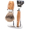 Muhle Scheerset Fusion Kosmo Olijfhout (3-delig) Muhle Scheerset Fusion Kosmo Olijfhout (3-delig)