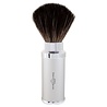 Edwin Jagger Reis Scheerkwast Black Fibre Zilver Edwin Jagger Reis Scheerkwast Black Fibre Zilver