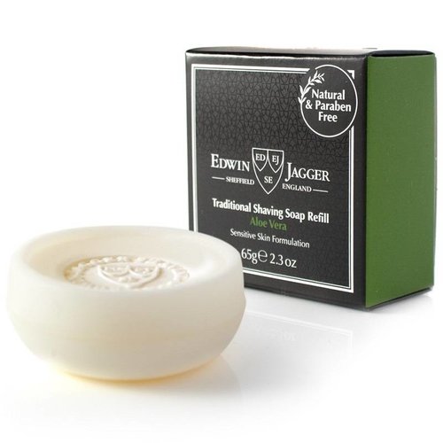 Edwin Jagger Scheerzeep Aloe Vera - Navulverpakking 65g Edwin Jagger Scheerzeep Aloe Vera - Navulverpakking 65g
