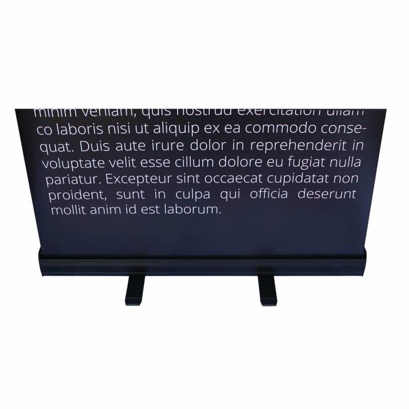 Günstig ein Roll Up Banner schwarz bestellen Günstig ein Roll Up Banner schwarz bestellen