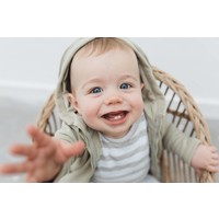 thumb-nOeser Guus Cardigan Zandkleur met oren-5