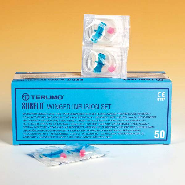 Surflo winged infusion set Terumo 50 pieces 25 G Orange Medische