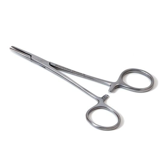 Mosquito clamp anatomical straight 12 cm Policlinic Quality