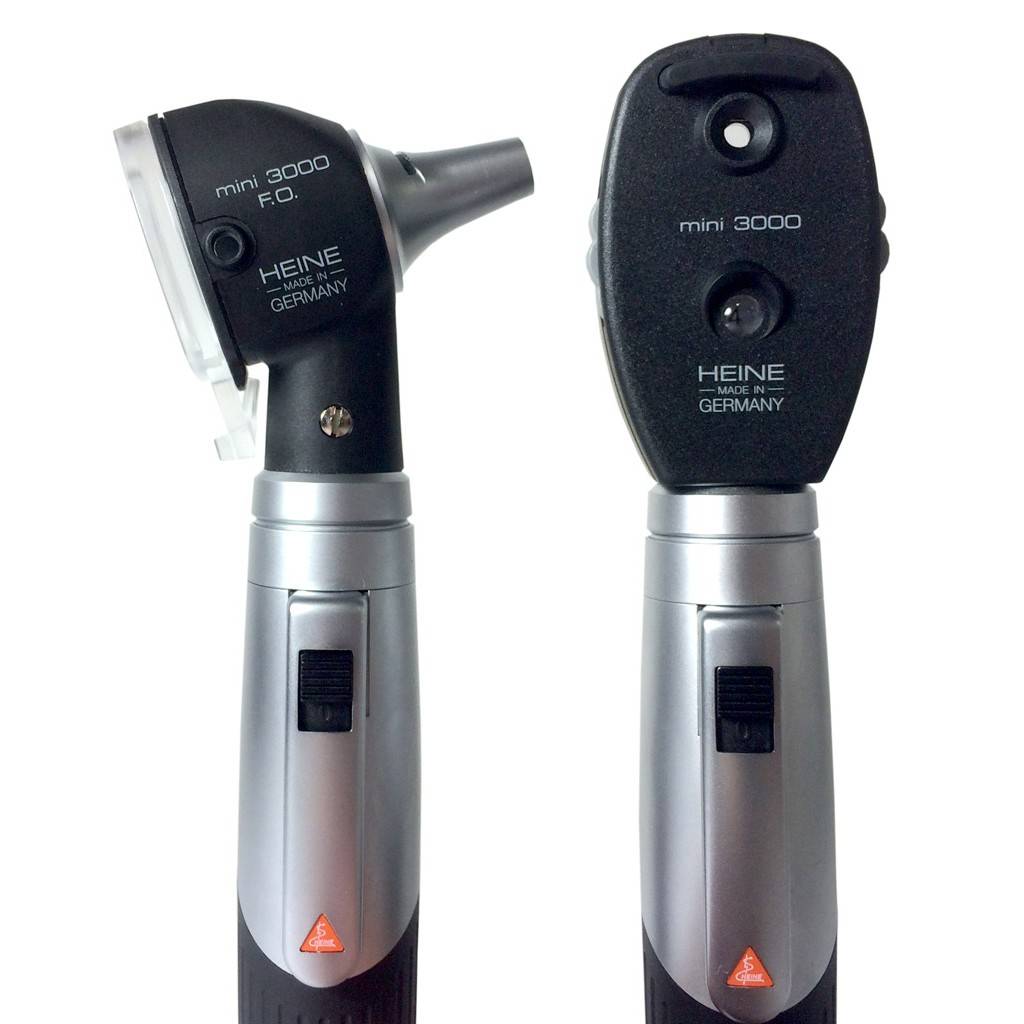 HEINE MINI3000® LED F.O. OTOSCOPE OPHTALMOSCOPE Set Medische Vakhandel