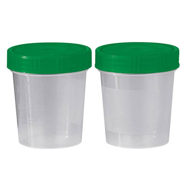 Urine specimen cup with screw cap unsterile 125 ml 500 pieces