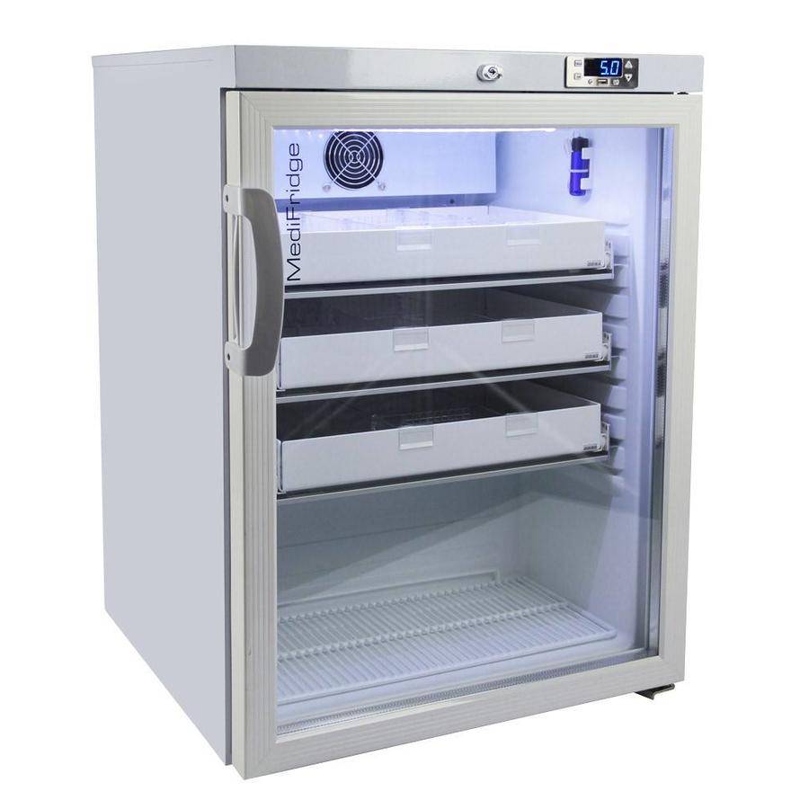 MediFridge medicine refrigerator MF140LGD Glass door 140 liters 598x595x820 mm DIN