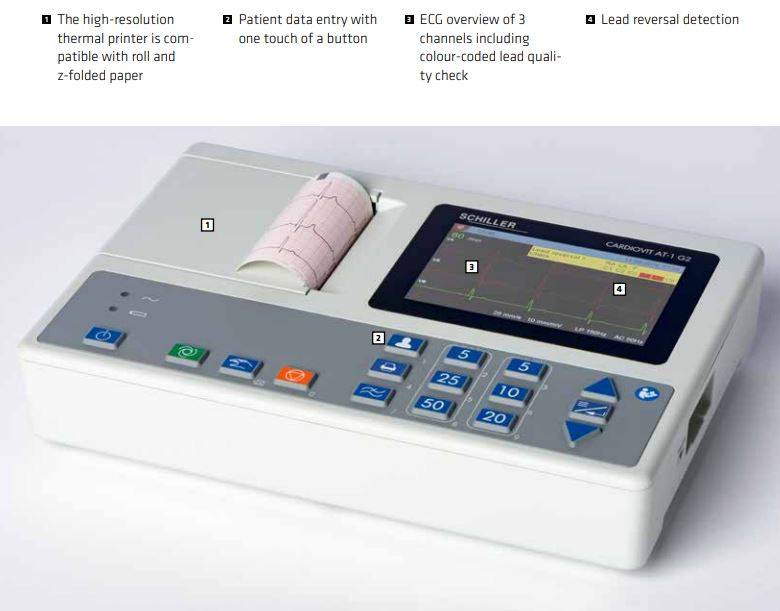 Schiller AT1 G2 ECG with interpretation software Medische Vakhandel