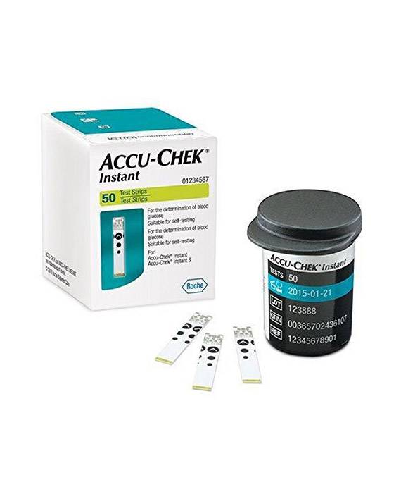 Roche AccuChek Instant test strips 50 pieces Medische Vakhandel