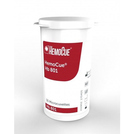 Hemocue cuvettes 801hb 50 pieces Medische Vakhandel