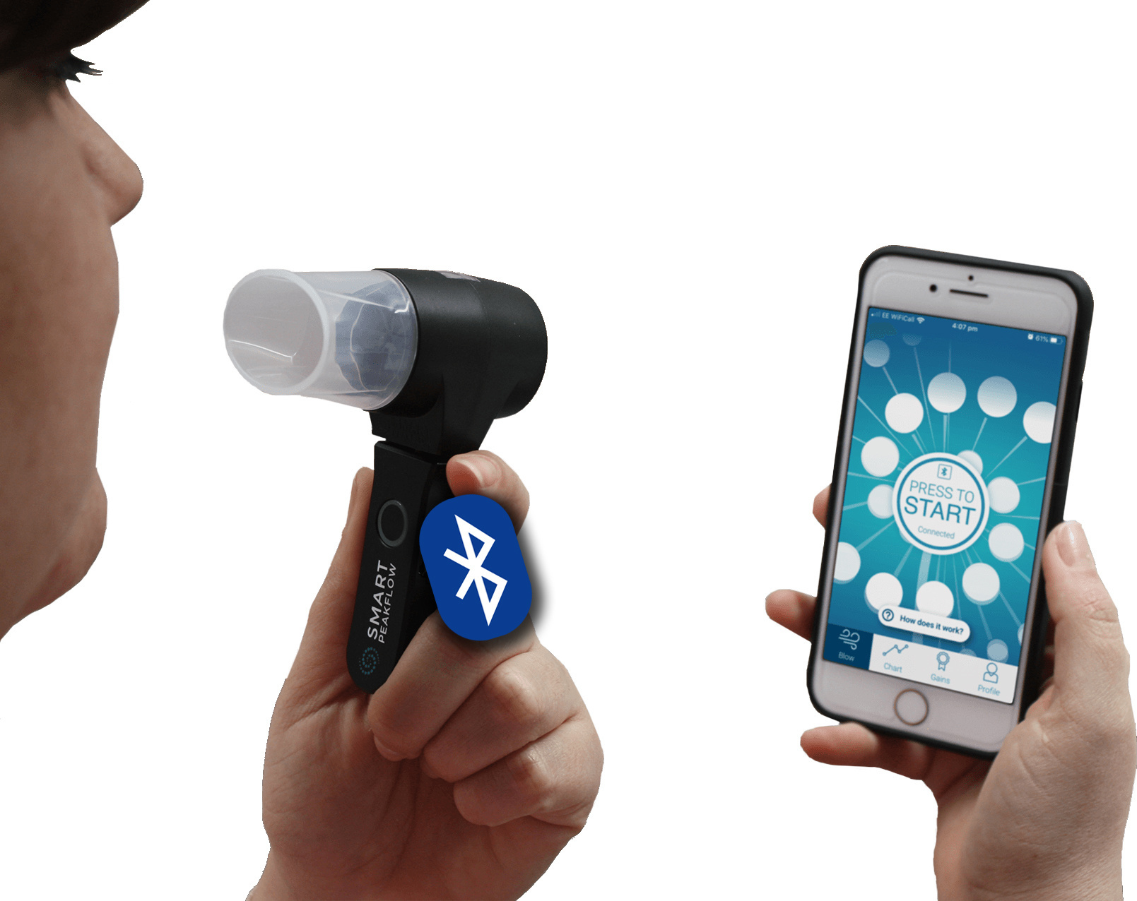 Smart Peak Flow Meter jetzt auf Ihrem Smartphone für Ihr Asthma