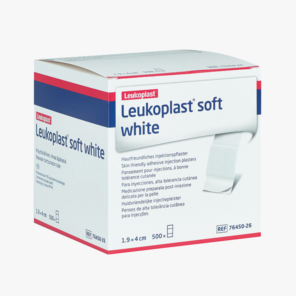 Leukoplast soft white injection plaster 1.9 x 4 cm - 500 pieces
