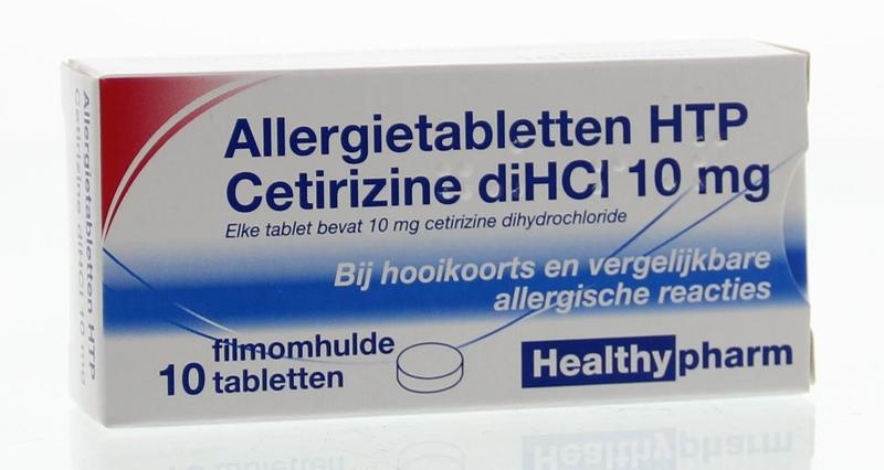 Cetirizine 10 mg - 10 tablets