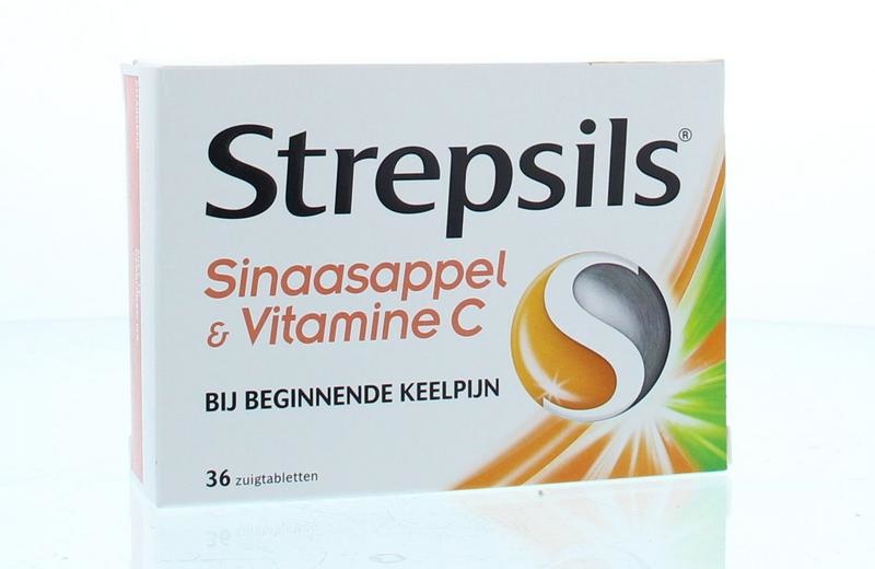 Strepsils Orange Vitamin C 36 Lozenges Medische Vakhandel