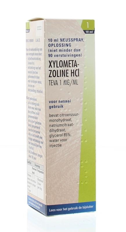 Xylometazolin 1 mg Spray Teva - 10 ml