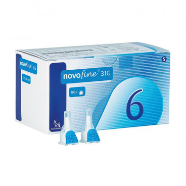 Novofine Penkanüle 6 mm 31G - 100 Stück