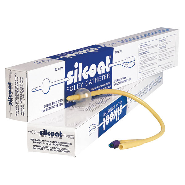 Silcoat Balloon catheter - bladder catheter - 10 pieces CH 22