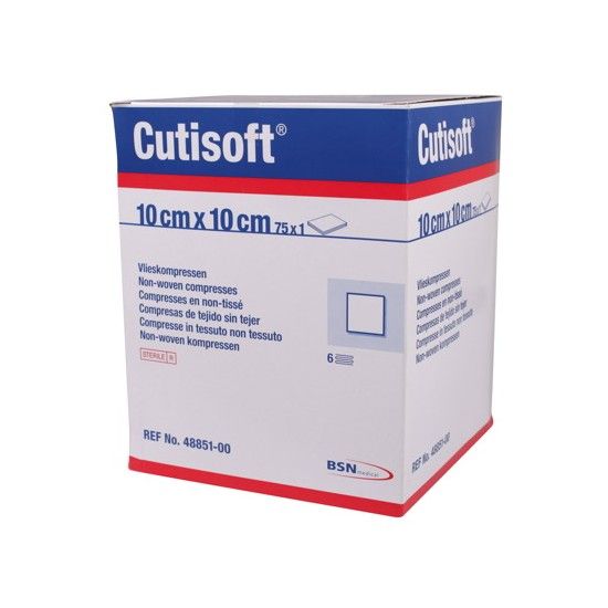 Cutisoft sterile 10 x 10 cm 6 ply - 75 x 1