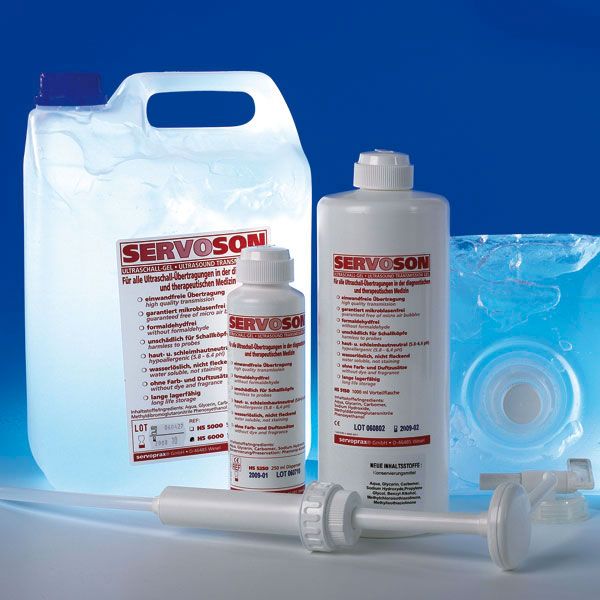 Ultrasound Servoson gel 5 Liter Cubitainer with screw cap + fillable bottle