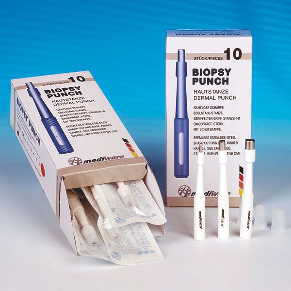 Mediware disposable dermal biopsy punch - sterile - 6 mm - 10 pieces