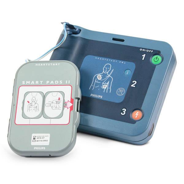 Philips Heartstart FRx AED Defibrillator mit Philips Tragetasche und