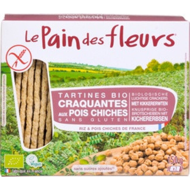 Le Pain des Fleurs Kikkererwten Crackers - 150gr - BIO