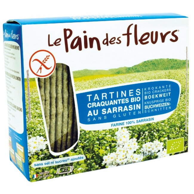 Le Pain des Fleurs Boekweit Crackers zonder zout - 150g - BIO