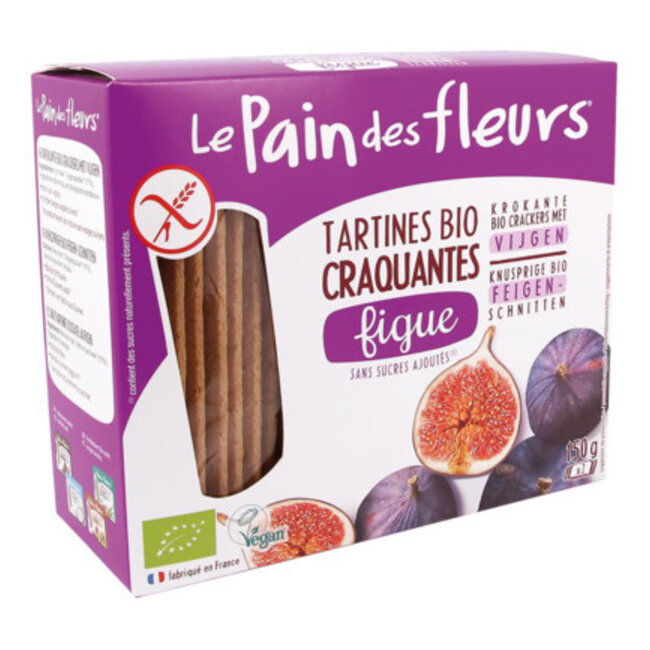 Krokante crackers met Vijgen - 150g - BIO