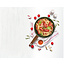Wokpan 28cm met hout-look greep - VegeTek