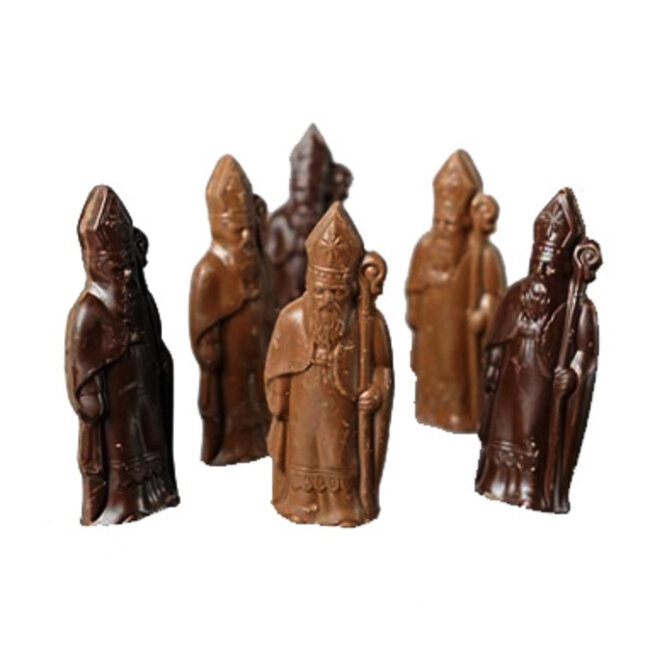 Sint Figuurtjes 'Melk' - Gevuld met praliné - 5st - BIO