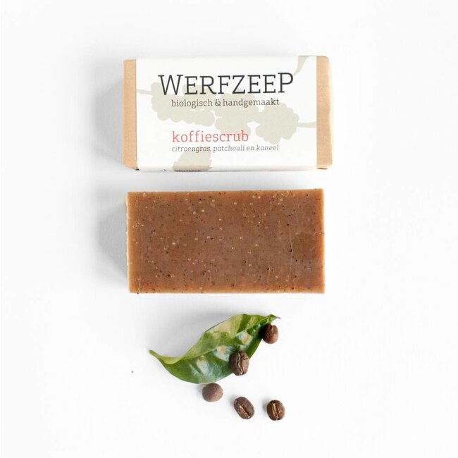 Werfzeep Koffiescrub Biologisch / Werfzeep Scrub 100gr