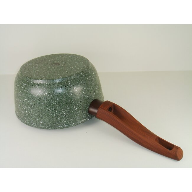 Steelpan 18cm met hout-look greep - VegeTek