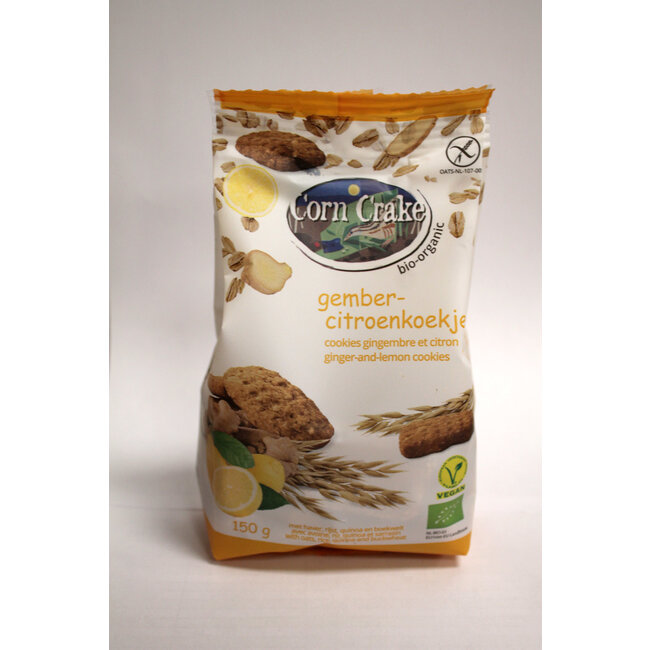 Haverkoekjes met Gember-Citroen - 150g - BIO