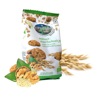 Corn Crake Haverkoekjes met Walnoot-Moerbei - 150g - BIO