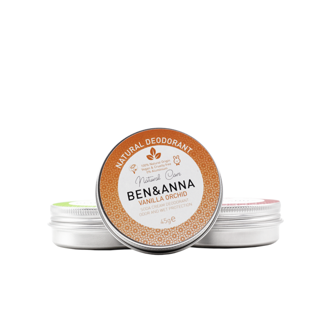 Ben & Anna Natural Deodorant - Vanilla Orchid - Jar - 45gr