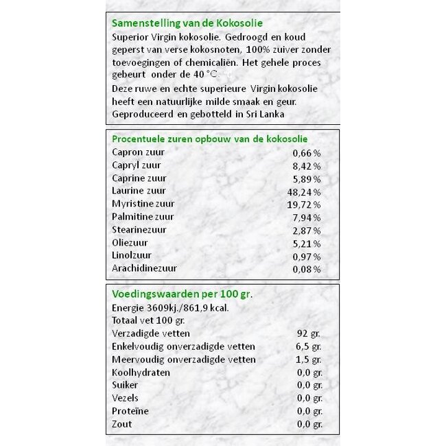 Kokosolie Superior - 1000ml