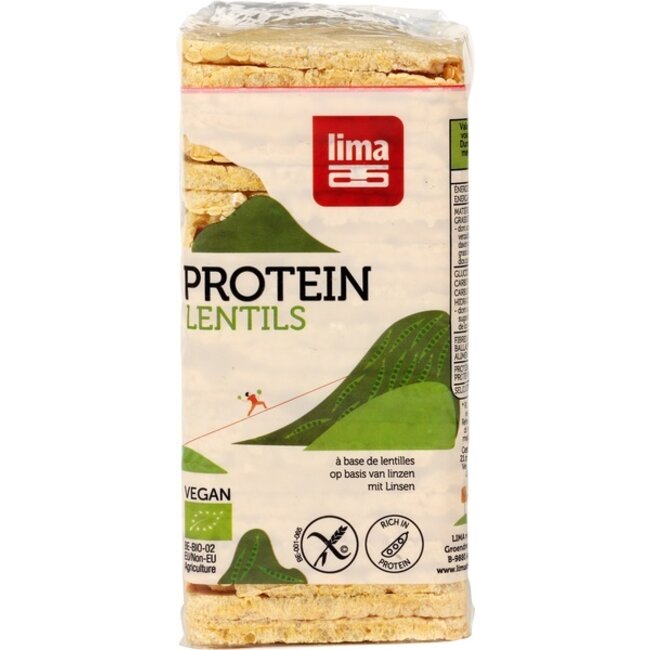 Lima Linzen proteïne wafels - 100g - BIO