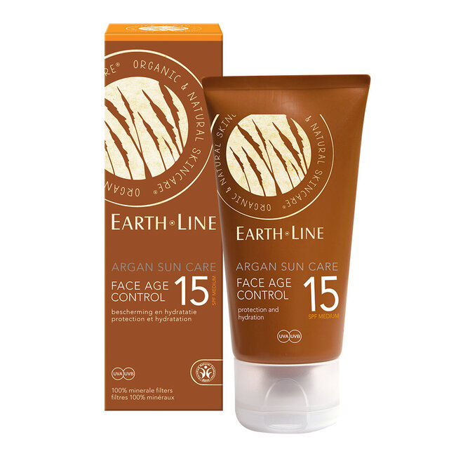 Earth Line Zonnebrand Argan SPF 15  - 50ml - BIO